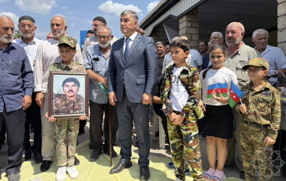 İmişlidə Birinci Qarabağ müharibəsinin itkin şəhidi Mürşüd Nərimanovla vida mərasimi keçirilib