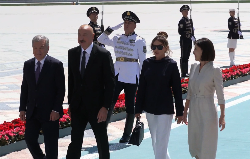 President Ilham Aliyev arrived in Uzbekistan on state visit