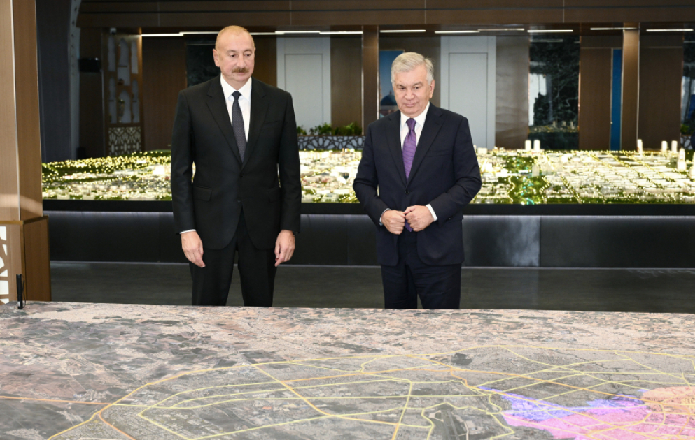 Prezident İlham Əliyev Özbəkistanın ən böyük şəhərsalma layihəsi - “Yeni Daşkənd”lə tanış olub