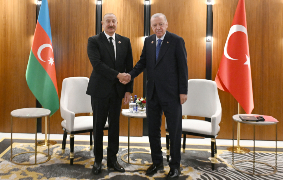Les présidents Aliyev et Erdogan s’entretiennent à Bichkek