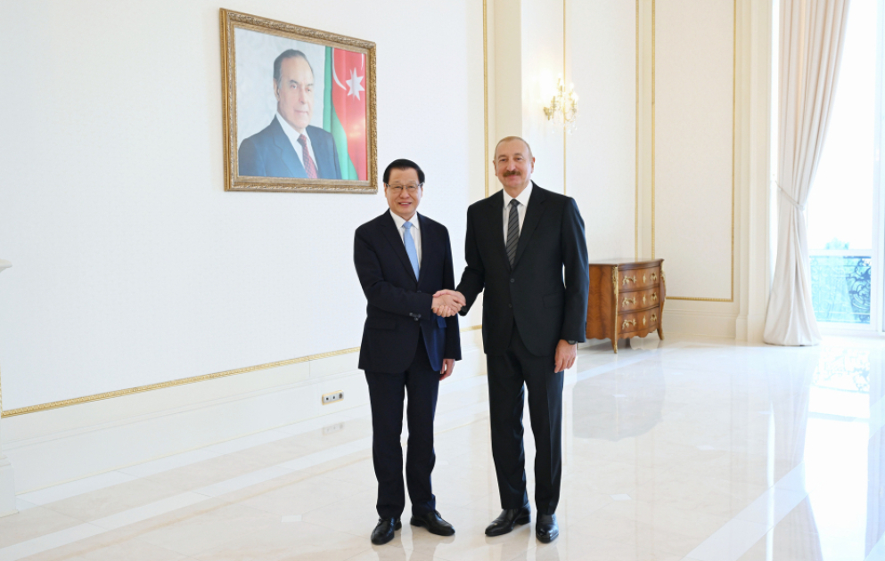 Prezident İlham Əliyev Çin Ali Xalq Prokurorluğunun Baş prokurorunun başçılıq etdiyi nümayəndə heyətini qəbul edib