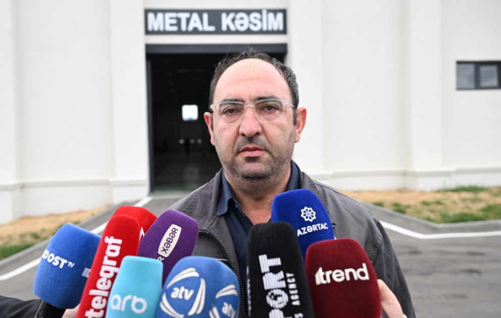 İstehsalat rəhbəri: Əsas məqsədlərdən biri Qarabağa köçən sakinlərin işlə təmin olunmasıdır