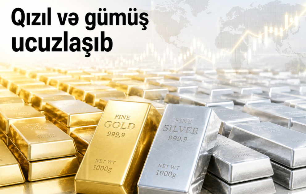 Qızıl və gümüş ucuzlaşıb