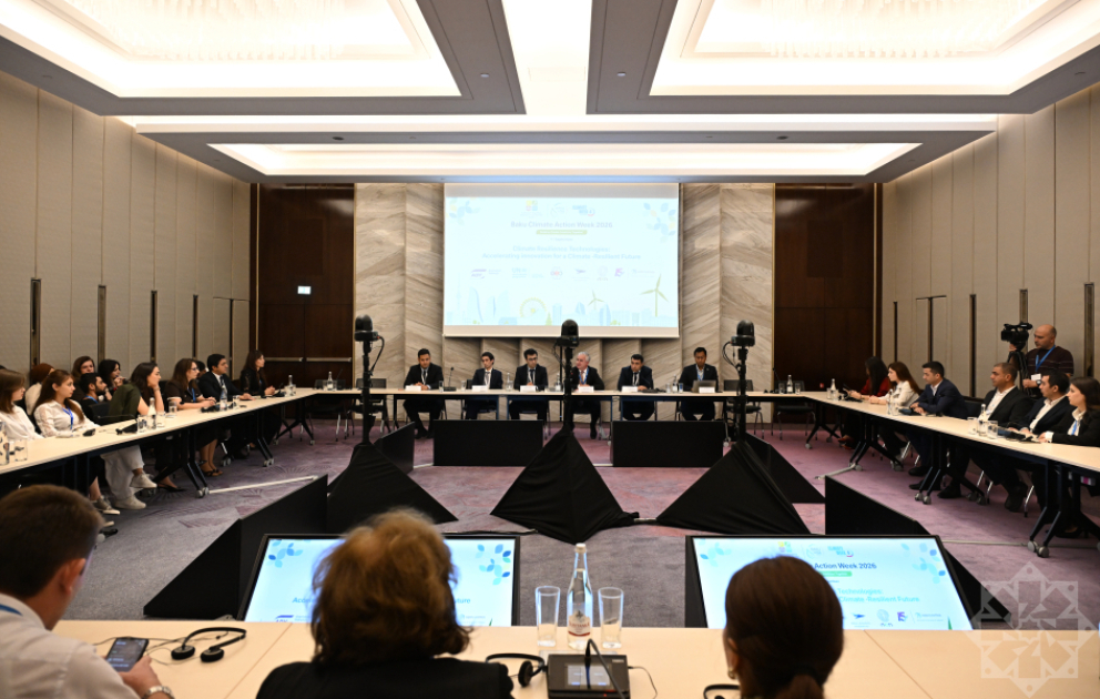 BCAW2026: “İqlimə dözümlü gələcək üçün innovasiyaların sürətləndirilməsi” mövzusunda müzakirə aparılıb