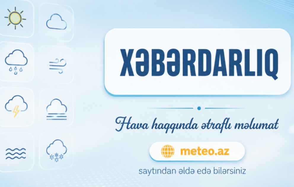 Dağlıq ərazilərdə leysan olacaq, dolu düşəcək - XƏBƏRDARLIQ