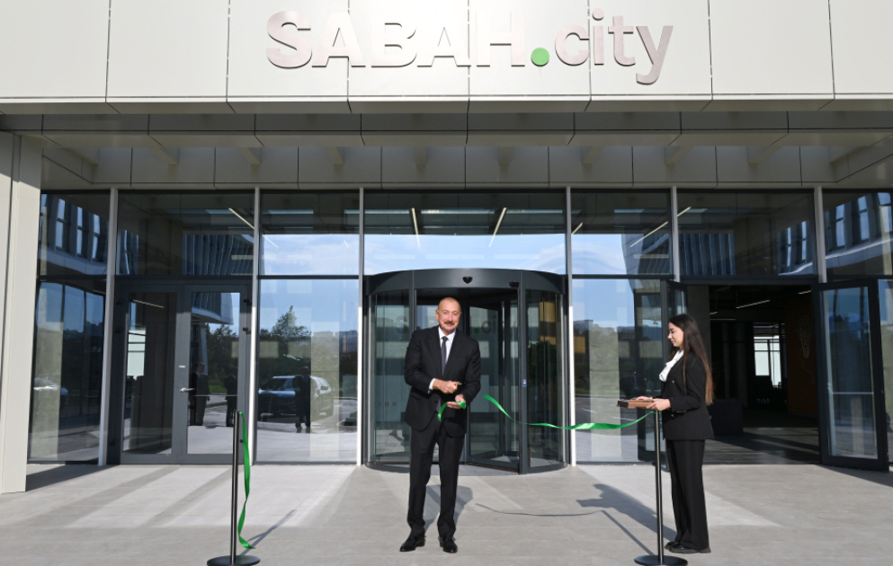 President Ilham Aliyev attended opening of first phase of “SABAH.city” innovation campus