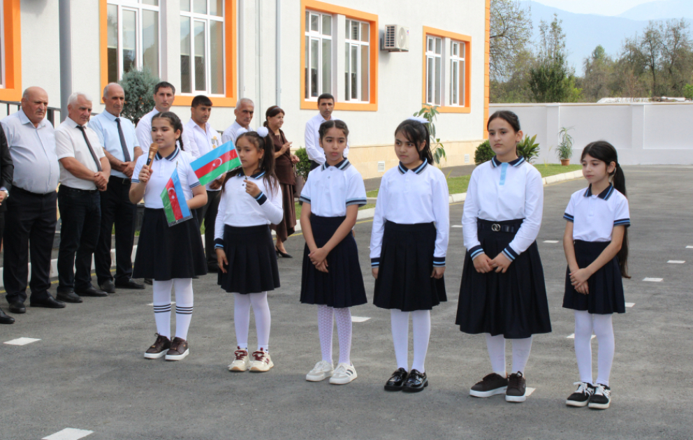 Balakənin Bedağar kəndində yeni məktəb binası istifadəyə verilib