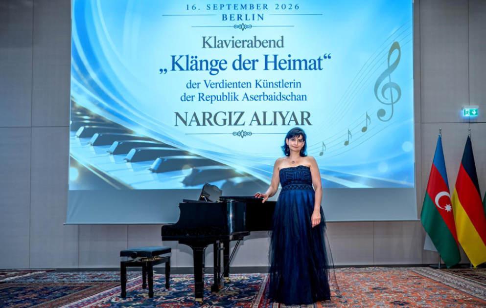 Berlində “Vətənin sədaları” adlı fortepiano gecəsi təşkil olunub