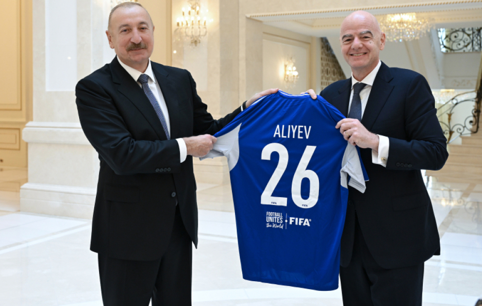 President Ilham Aliyev received FIFA President