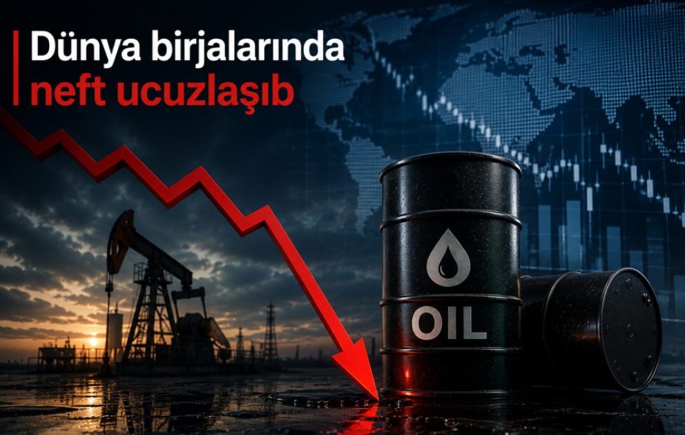 Birjalarda neft ucuzlaşıb