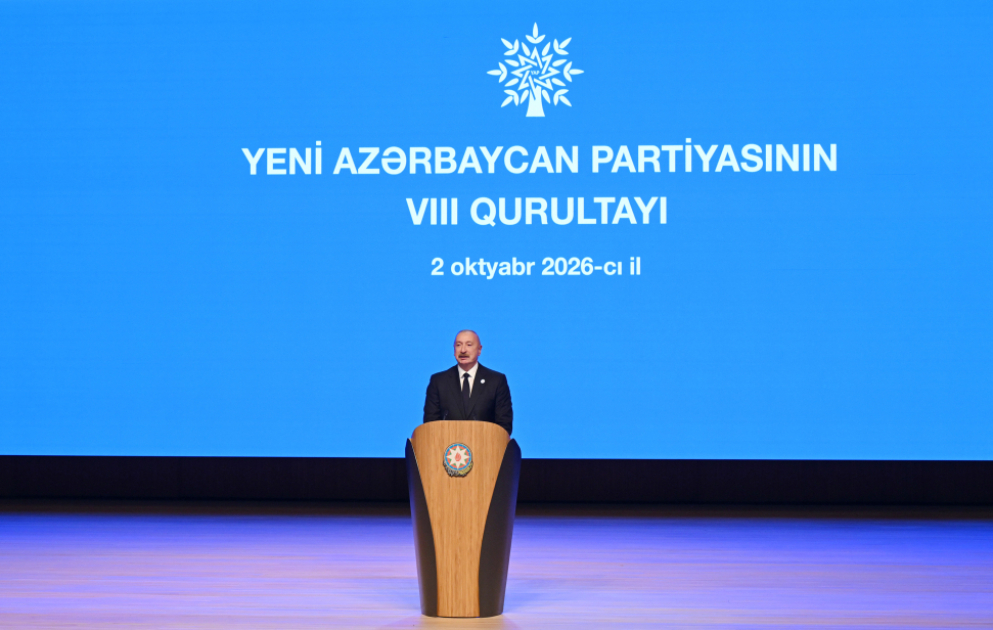 Yeni Azərbaycan Partiyasının VIII Qurultayı keçirilir