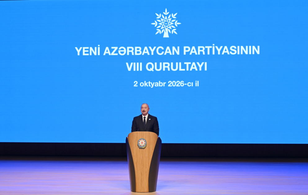 Le 8e congrès du Parti du Nouvel Azerbaïdjan a débuté