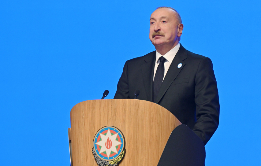 Une publication relative au 8e Congrès du Parti du Nouvel Azerbaïdjan partagée sur les comptes de médias sociaux du président Aliyev
