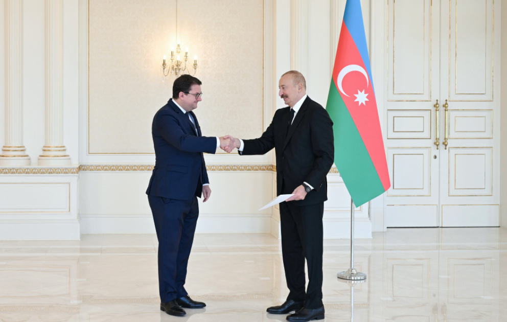 Prezident İlham Əliyev Avstriyanın Azərbaycanda yeni təyin olunmuş səfirini qəbul edib