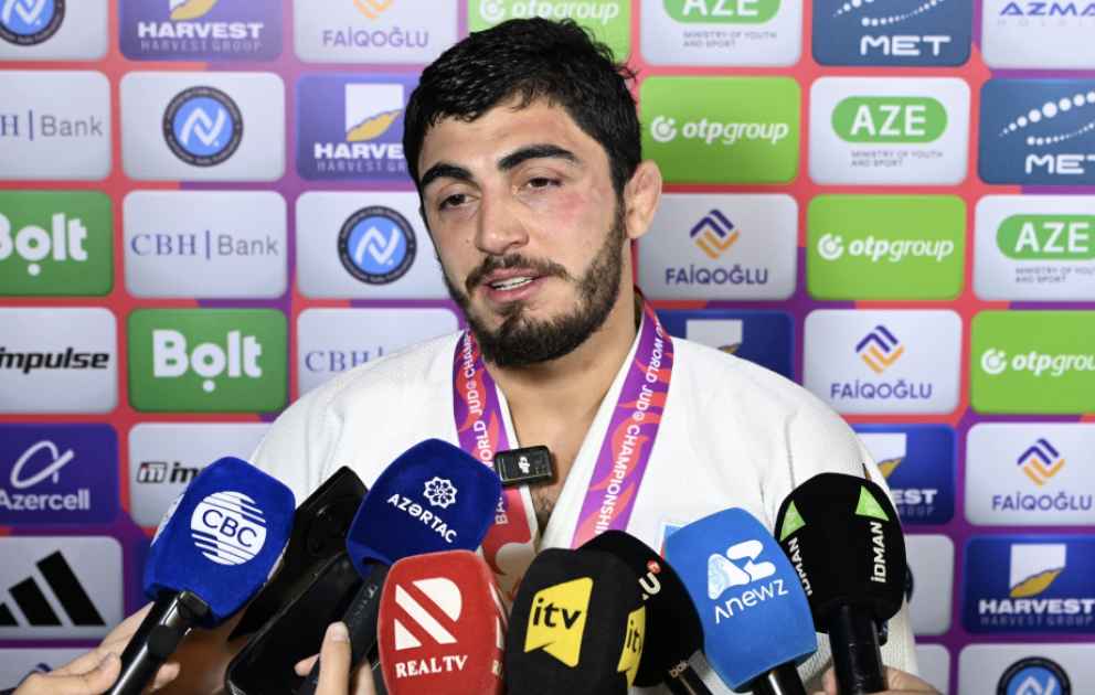 Dünya üçüncüsü olan Azərbaycan cüdoçusu: Tatamiyə çıxanda birinci atamı sevindirməyi düşünürdüm