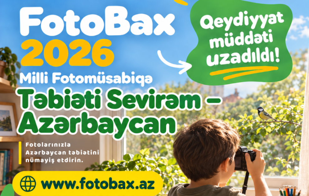 “FotoBax” fotomüsabiqəsinə müraciətlərin başa çatmasına iki gün qalıb
