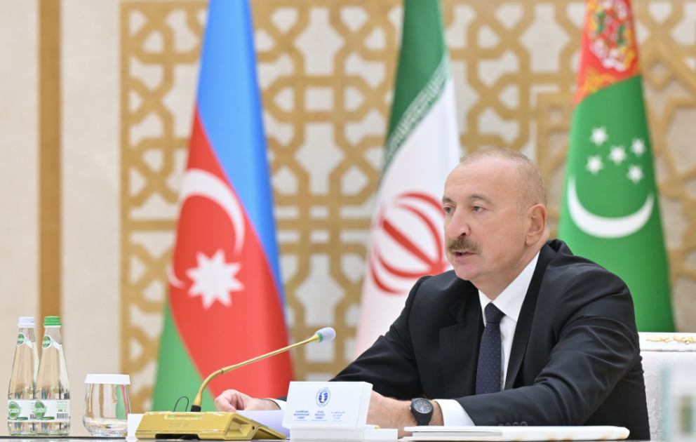 Azərbaycan Prezidenti: Mövcud tendensiya davam edərsə, Xəzərin dayazlaşmasının fəlakətli nəticələri ola bilər