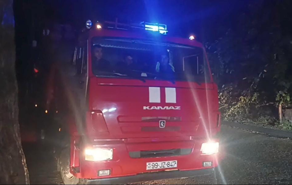 Tovuzda yaşayış binasında ildırım çaxması nəticəsində yanğın baş verib