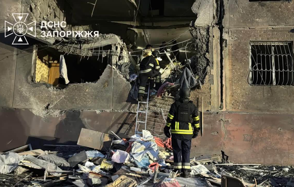 Ukraynanın Zaporojye vilayətində hava hücumu nəticəsində ölənlərin sayı səkkiz nəfərə çatıb