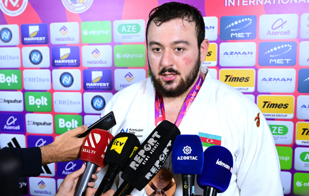Bürünc medal qazanan Azərbaycan cüdoçusu: Üçüncü yer uğrunda görüşə tam hazır deyildim
