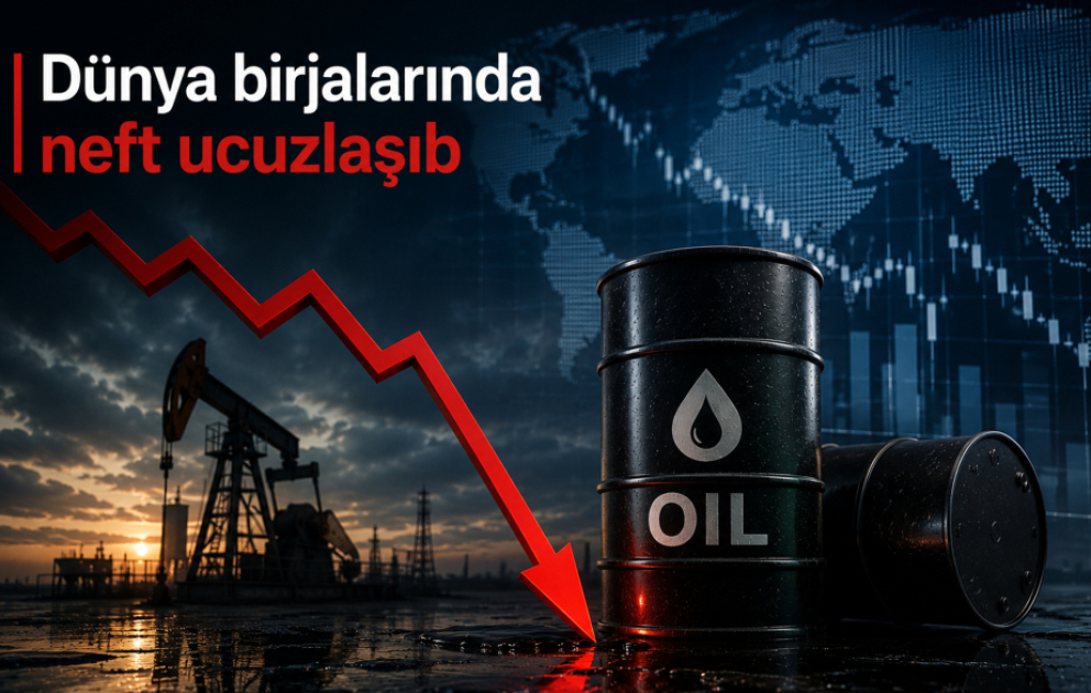 Birjalarda neft ucuzlaşıb