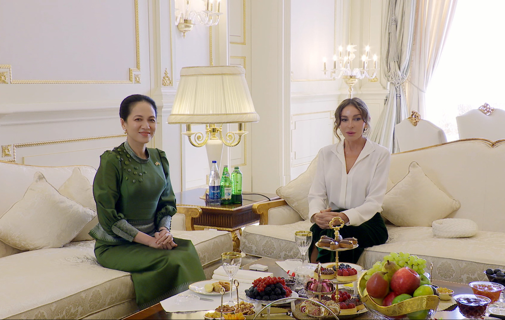 Azərbaycanın və Kambocanın birinci xanımları görüşüblər
