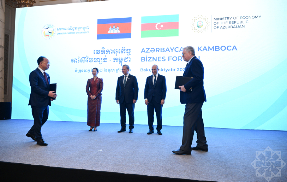 Azərbaycan və Kamboca Ticarət Palataları arasında Anlaşma Memorandumu mübadilə edilib