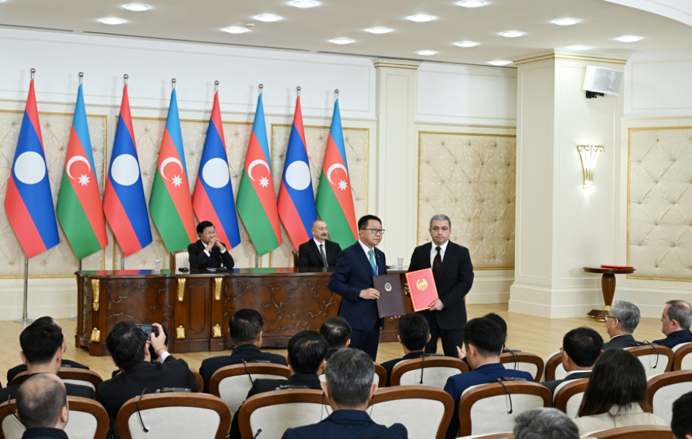 Azərbaycan ilə Laos arasında Birgə Bəyanat qəbul olunub və sənədlər mübadilə edilib