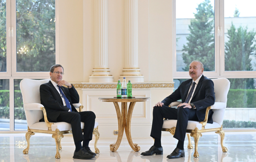Prezident İlham Əliyevin İsrail Prezidenti ilə görüşü olub