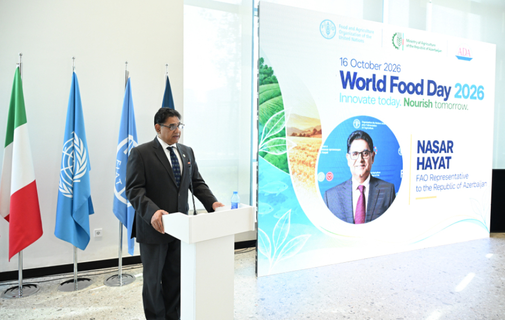 FAO-nun nümayəndəsi: İnnovasiyalar fermerlərin problemlərinin həllinə kömək edə bilər