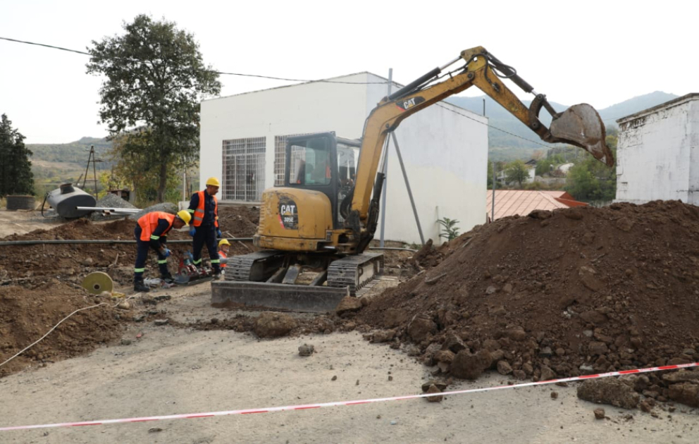 В два села Ходжавенда прокладывается газопровод