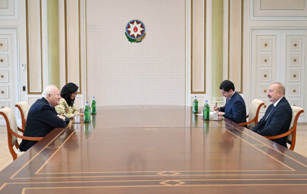 President of Azerbaijan Ilham Aliyev received UN High Representative for Alliance of Civilizations