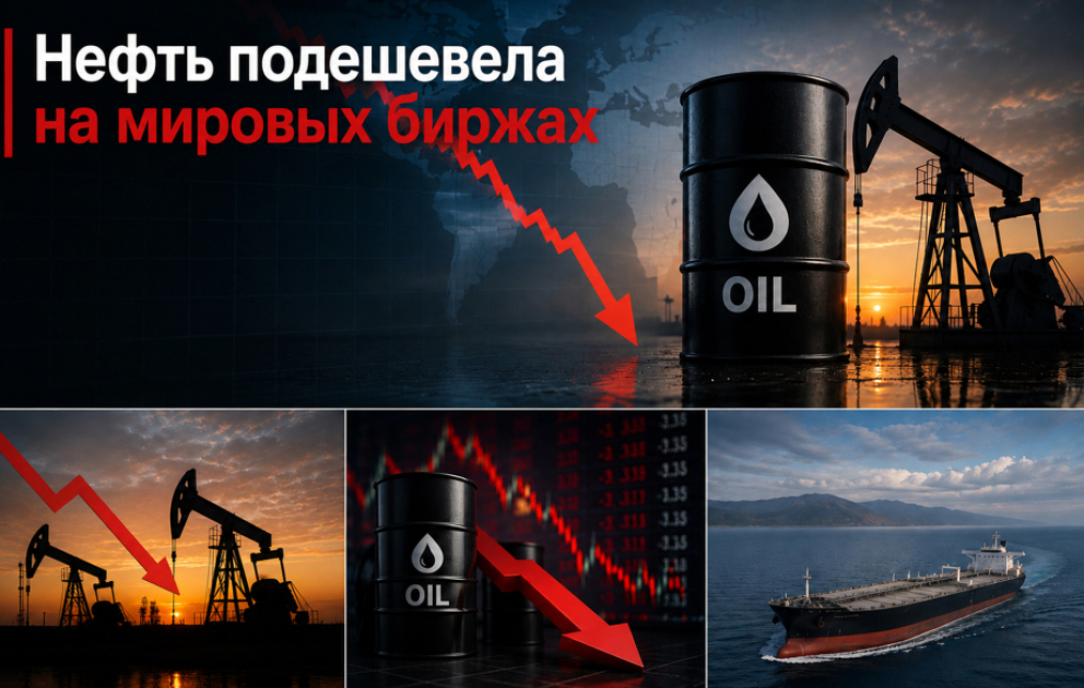 Цены на нефть снизились