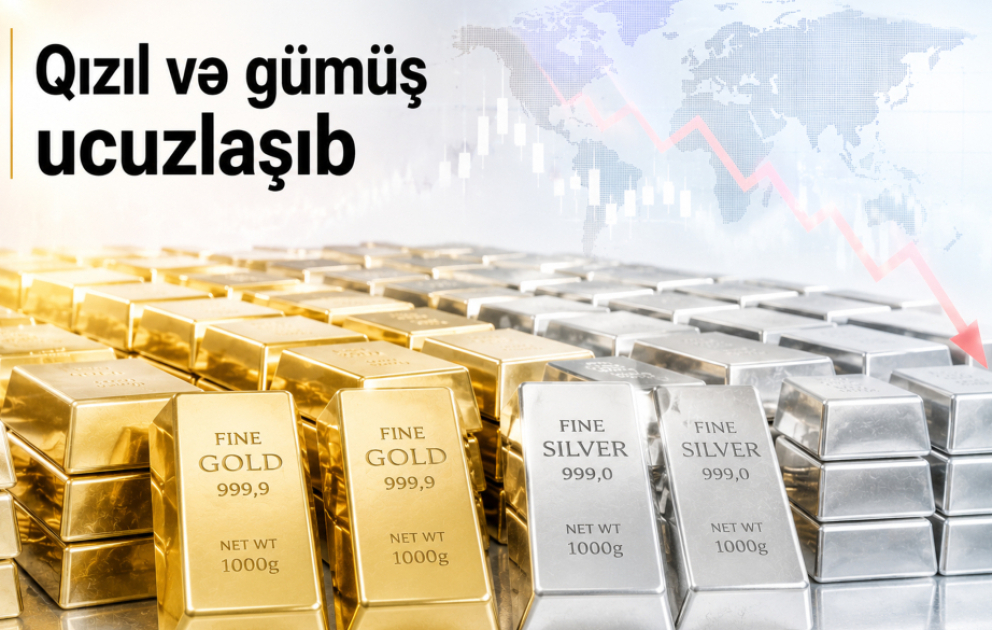 Qızıl və gümüş ucuzlaşıb