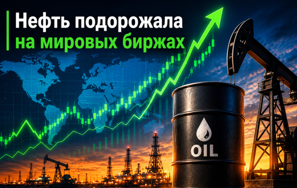 На мировых биржах цены на нефть повысились